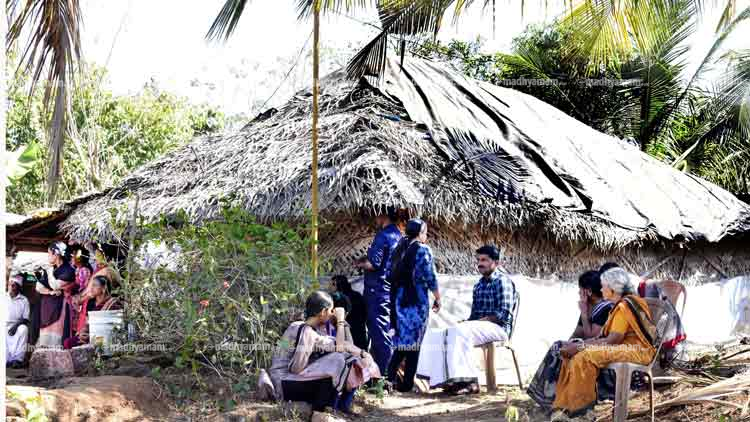 കണ്ണീരണിഞ്ഞ്​ ഒാലമേഞ്ഞ ഒറ്റമുറി വീട്​