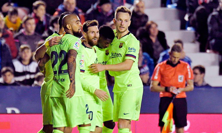 മെസ്സിയുടെ ഹാട്രിക്​ മികവിൽ ബാഴ്​സലോണ ലെവാ​െൻറയെ 5-0ത്തിന്​ തകർത്തു