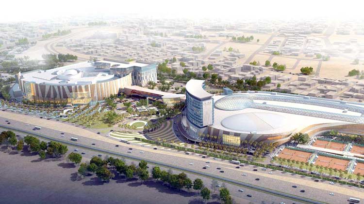 ഇ​ൻ​റ​ർ​നാ​ഷ​ന​ൽ ടെ​ന്നി​സ് കോം​പ്ല​ക്സ്​  നി​ർ​മാ​ണം അ​വ​സാ​ന​ഘ​ട്ട​ത്തി​ൽ