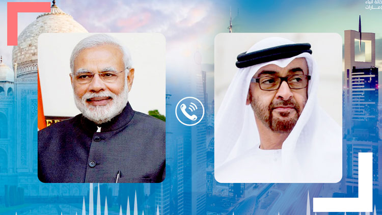 ശൈ​​ഖ് മു​​ഹ​​മ്മ​​ദ് ബി​​ൻ  സാ​​യി​​ദും ന​​രേ​​ന്ദ്ര മോ​​ദി​​യും  ച​​ർ​​ച്ച ന​​ട​​ത്തി