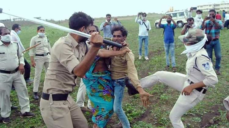 കുടിയൊഴിപ്പിക്കുന്നതിനിടെ അക്രമം; ദലിത്​ -കർഷക ദമ്പതികൾ കീടനാശിനി കുടിച്ച്​ ആത്മഹത്യക്ക്​ ശ്രമിച്ചു