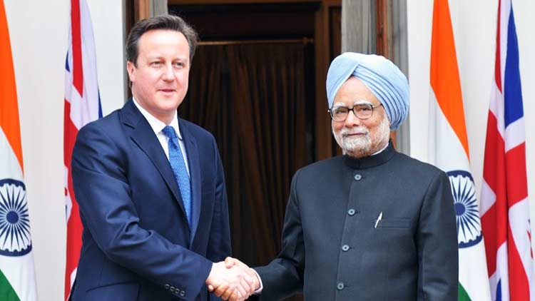Manmohan Singh- David Cameron