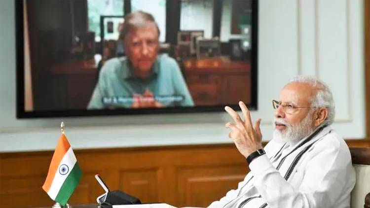 Modi-Bill-Gates-Talk