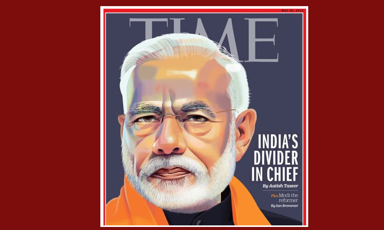 മോദി ‘ഇന്ത്യയുടെ ഭിന്നിപ്പി​െൻറ അധിപൻ​’–ക​ട​ന്നാ​ക്ര​മി​ച്ച്​ ‘ടൈം’