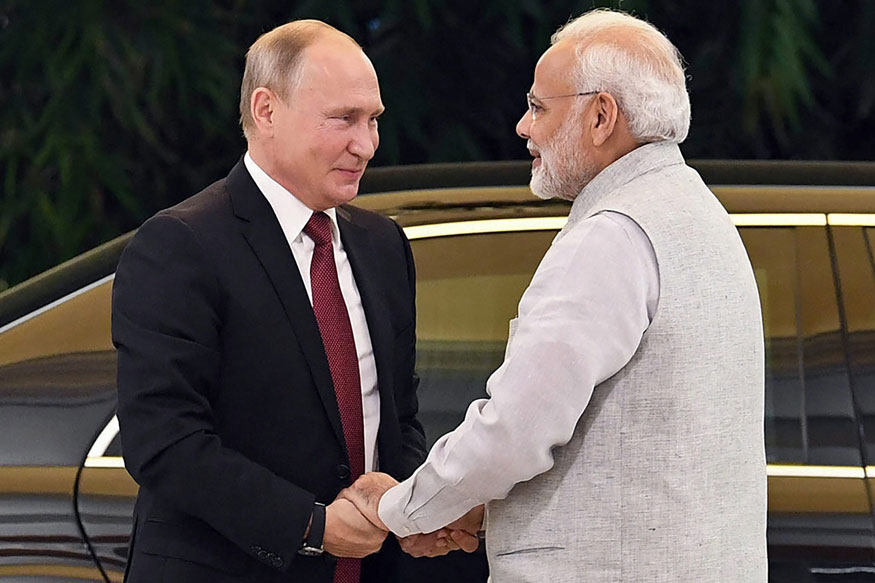 Narendra Modi and Vladimir Putin