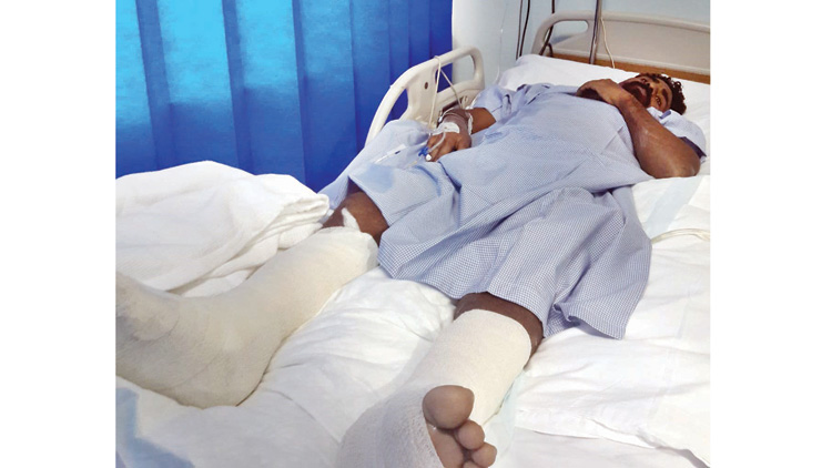 ഗുരുതര പരിക്കേറ്റ യുവാവ്​ നാട്ടിലെത്താൻ വഴിതേടുന്നു