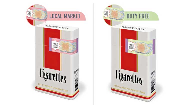 റെ​ഡ് ഡി​ജി​റ്റ​ൽ ടാ​ക്‌​സ് സ്​​റ്റാ​മ്പി​ല്ലാ​ത്ത  സി​ഗ​ര​റ്റി​ന്​ അ​ടു​ത്ത മാ​സം മു​ത​ൽ നി​രോ​ധ​നം