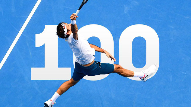 റോജർ ഫെഡറർക്ക്​ സിംഗ​്​ൾസ്​ കരിയറിൽ കിരീട ശതകം