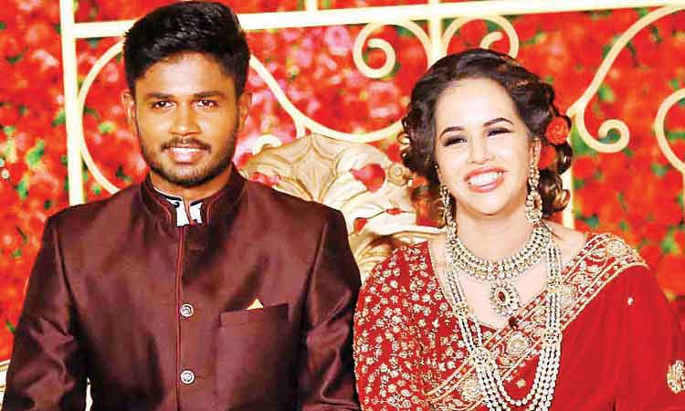 പ്രണയം സഫലം; സഞ്ജു സാംസൺ വിവാഹിതനായി