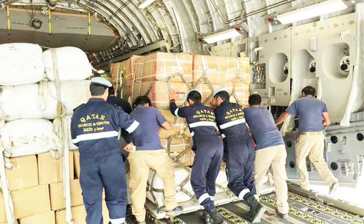 പ്രളയം: ഖത്തറിെൻറ രണ്ടാം സഹായവിമാനവും സുഡാനിലെത്തി പ്രളയം: ഖത്തറിെൻറ രണ്ടാം സഹായവിമാനവും സുഡാനിലെത്തി