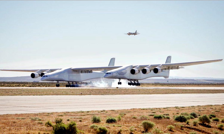 പോ​ൾ അ​ല​ന്​ സ്വ​പ്​​ന​സാ​ക്ഷാ​ത്​​കാ​രം; ലോ​ക​ത്തി​ലെ ഏ​റ്റ​വും വ​ലി​യ വി​മാ​നം വി​മാ​നം പ​റ​ന്നു