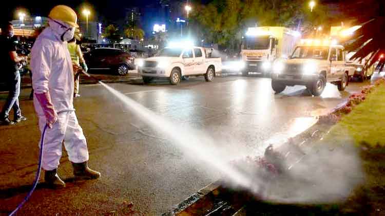 ദേശീയ അണുനശീകരണം  ഇനി രാത്രി എട്ടു മുതൽ രാവിലെ ആറു വരെ