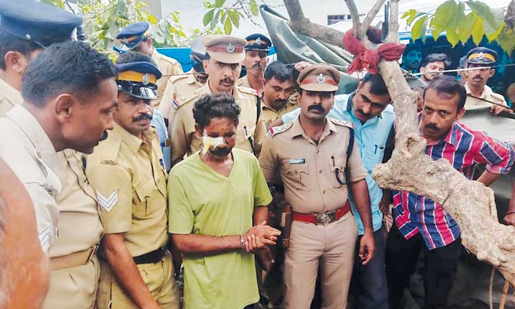 ചന്ദ്രിക കൊലപാതകം: ഭർത്താവിനെ വീട്ടിലെത്തിച്ച് തെളിവെടുത്തു