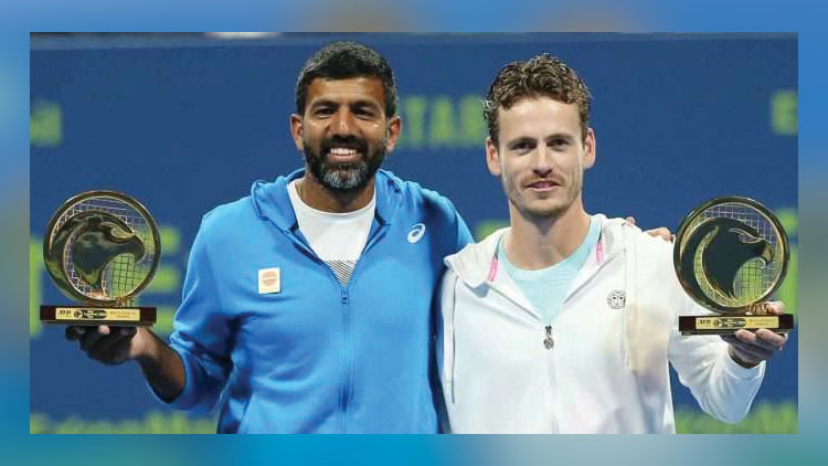 ഖ​ത്ത​ര്‍ ഓ​പ​ണ്‍: ഡ​ബി​ള്‍സ് കി​രീ​ടം  രോ​ഹ​ന്‍ ബൊ​പ്പെ​ണ്ണ സ​ഖ്യ​ത്തി​ന്