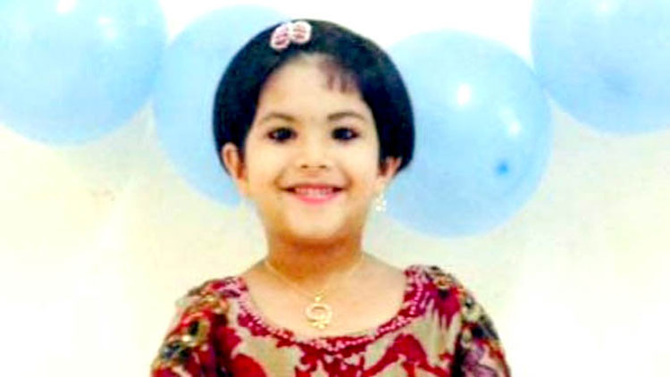 റാ​സ​ൽ​ഖൈ​മ​യി​ൽ മ​ല​യാ​ളി ബാ​ലി​ക നി​ര്യാ​ത​യാ​യി