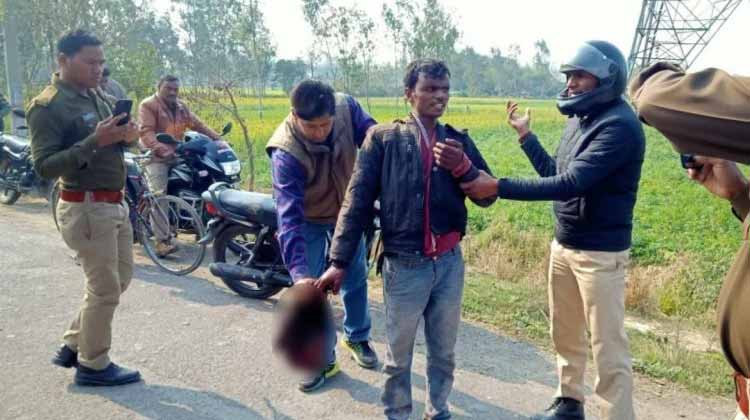 ഭാര്യയുടെ അറുത്തെടുത്ത തലയുമായി യുവാവ്; പൊലീസ്​ പിടിക്കാനെത്തിയപ്പോൾ ദേശീയ ഗാനാലാപനം