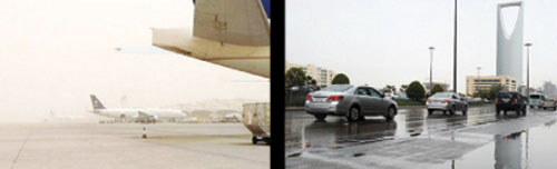 റിയാദില്‍ ശക്തമായ പൊടിക്കാറ്റ്:  ആഭ്യന്തര, അന്താരാഷ്ട്ര വിമാനങ്ങള്‍ മുടങ്ങി