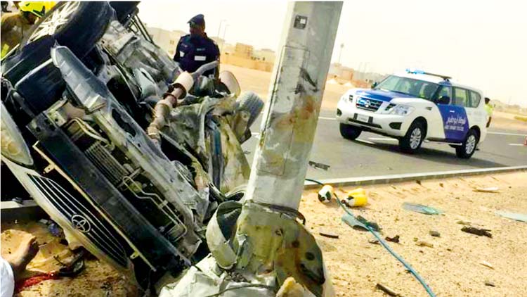 അബൂദബിയിൽ വാഹനാപകടം; മൂന്ന്​ കുട്ടികളടക്കം നാല്​ മരണം