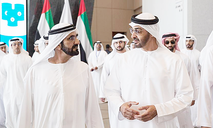 മുഹമ്മദ്​ ബിൻ റാശിദും മുഹമ്മദ്​ ബിൻ സായിദും അഡ്​നോക്​ ആസ്​ഥാനം സന്ദർശിച്ചു