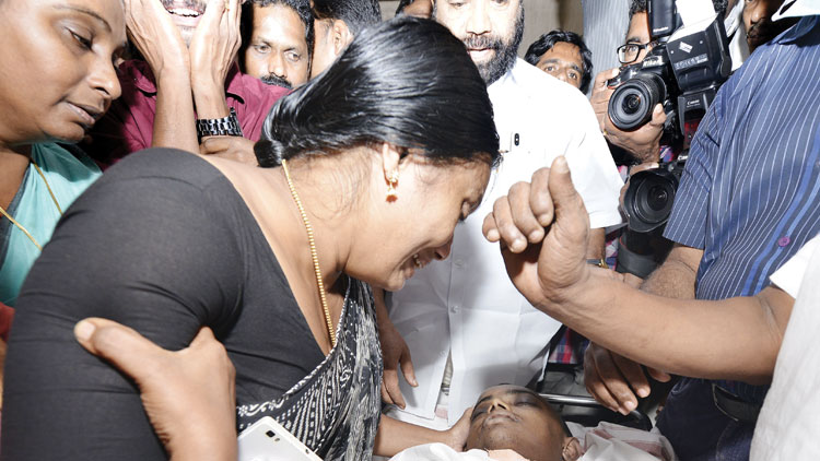 ഹാമർ തലയിൽ വീണ് ഗുരുതര പരിക്കേറ്റ അഫീൽ ജോൺസൺ വിടവാങ്ങി