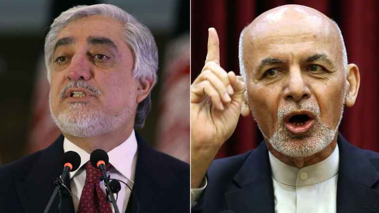 അ​ഫ്​​ഗാ​നി​സ്​​താ​ൻ പ്ര​സി​ഡ​ൻ​റാ​യി ഗ​നി​യും അ​ബ്​​ദു​ല്ല​യും ‘ചു​മ​ത​ല​യേ​റ്റു’