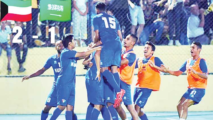 പ​ശ്ചി​മേ​ഷ്യ​ൻ ഫു​ട്​​ബാ​ൾ: സൗ​ദി​യെ വീ​ഴ്​​ത്തി കു​വൈ​ത്ത്​ തുടങ്ങി