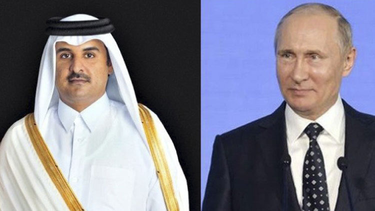 വ്ളാദിമിർ പുടിനുമായി ഖത്തര്‍ അമീർ സംഭാഷണം നടത്തി
