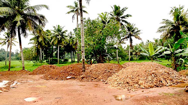 ഓണാവധി മുതലാക്കി അനധികൃത നിലംനികത്തൽ
