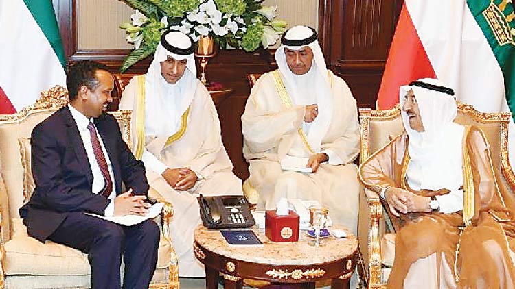 ഇ​ത്യോ​പ്യ​ന്‍ മ​ന്ത്രി​ക്ക്​ അ​മീ​റി​െൻറ സ്വീ​ക​ര​ണം