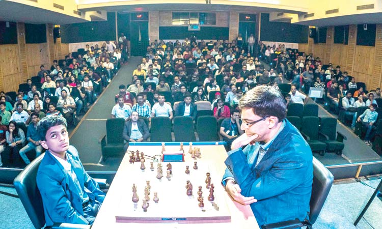 ആ​ന​ന്ദ്​ ഉ​ൾ​പ്പെ​ടെ ലോ​ക​ചെ​സി​ലെ  മു​ൻ​നി​ര​ക്കാ​രെ വി​റ​പ്പി​ച്ച്​ നി​ഹാ​ൽ സ​രി​ൻ