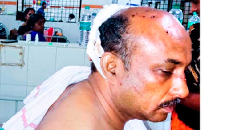 വ്യാപാരിയെ അടിച്ചുവീഴ്​ത്തി പണം തട്ടാൻ ശ്രമം