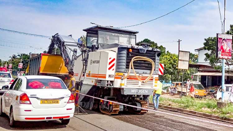 പു​ത്ത​ൻ സാ​ങ്കേ​തി​ക​വി​ദ്യ; ദേ​ശീ​യ​പാ​ത  പു​ന​ർ​നി​ർ​മാ​ണം ആ​രം​ഭി​ച്ചു