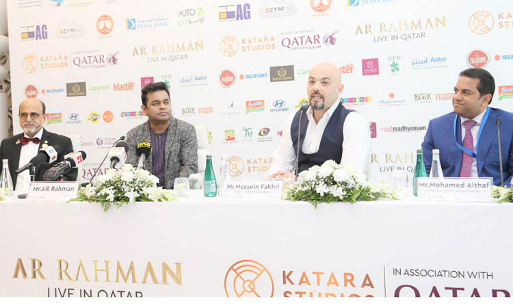 എ.​ആ​ർ. റ​ഹ്​​മാ​ൻ എ​ത്തി, സം​ഗീ​ത​വി​സ്​​മ​യം നാ​ളെ