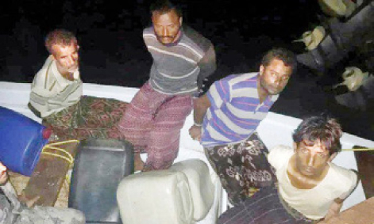 കടൽ വഴി മയക്കുമരുന്ന്​ കടത്താൻ ശ്രമം; നാലുപേർ പിടിയിൽ