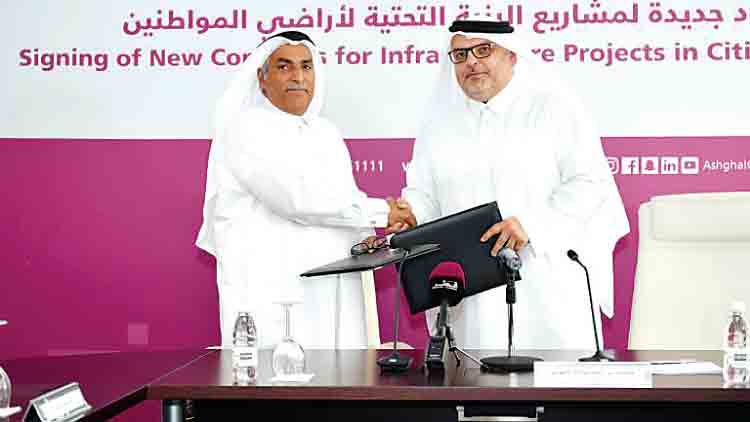 10 മേഖലകളിലായി 400 കോടി റിയാലിെൻറ വികസനം: അശ്ഗാൽ 10 കരാറിൽ ഒപ്പുവെച്ചു