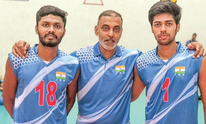 ഏഷ്യൻ അണ്ടർ 23 വോളി: ഷോണും മുത്തുസാമിയും ടീമിൽ; നാസർ സഹപരിശീലകൻ