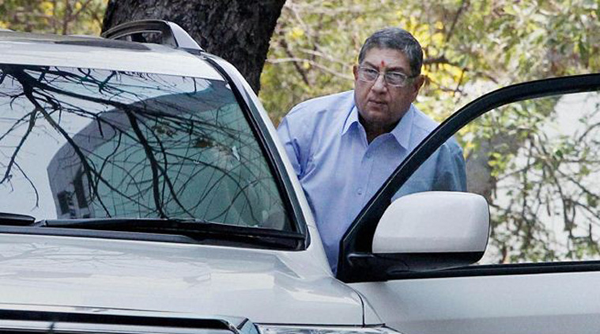 ശ്രീനിവാസന്‍ വന്നു; ബി.സി.സി.ഐ യോഗം നിര്‍ത്തിവെച്ചു