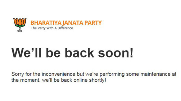 bjp-website-down
