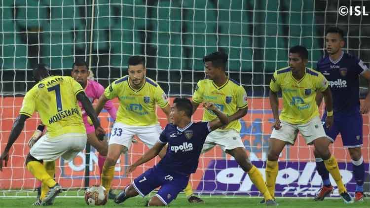 ചെ​ന്നൈ​യി​നോ​ട്​ തോ​റ്റ​മ്പി ബ്ലാ​സ്​​റ്റേ​ഴ്​​സ്​