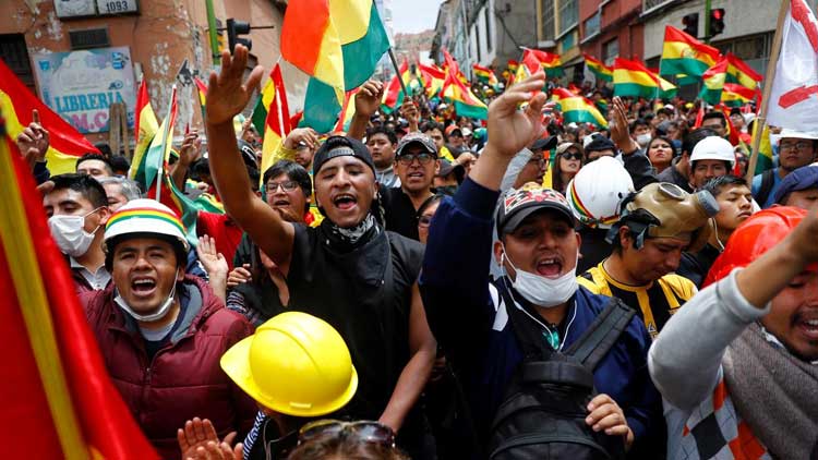 ബൊ​ളീ​വി​യ​യി​ൽ ദേ​ശീ​യ മാ​ധ്യ​മ ഓ​ഫി​സ്​ പ്ര​ക്ഷോ​ഭ​ക​ർ പി​ടി​ച്ചെ​ടു​ത്തു