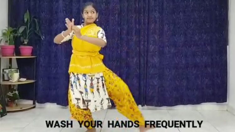 ‘ബ്രേക്ക് ദി ചെയിൻ’ കാമ്പയിന് നൃത്ത ഭാഷ്യമൊരുക്കി വിദ്യാർഥിനി VIDEO