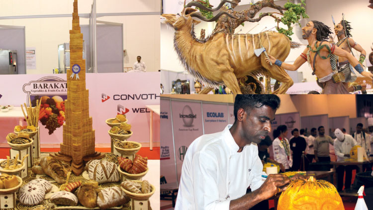 ഭക്ഷ്യവിഭവങ്ങൾ കൊണ്ട് കലകളുടെ വസന്തം തീർത്ത് ഷാർജ