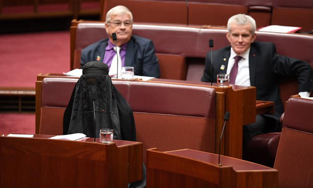burqa wearing senator