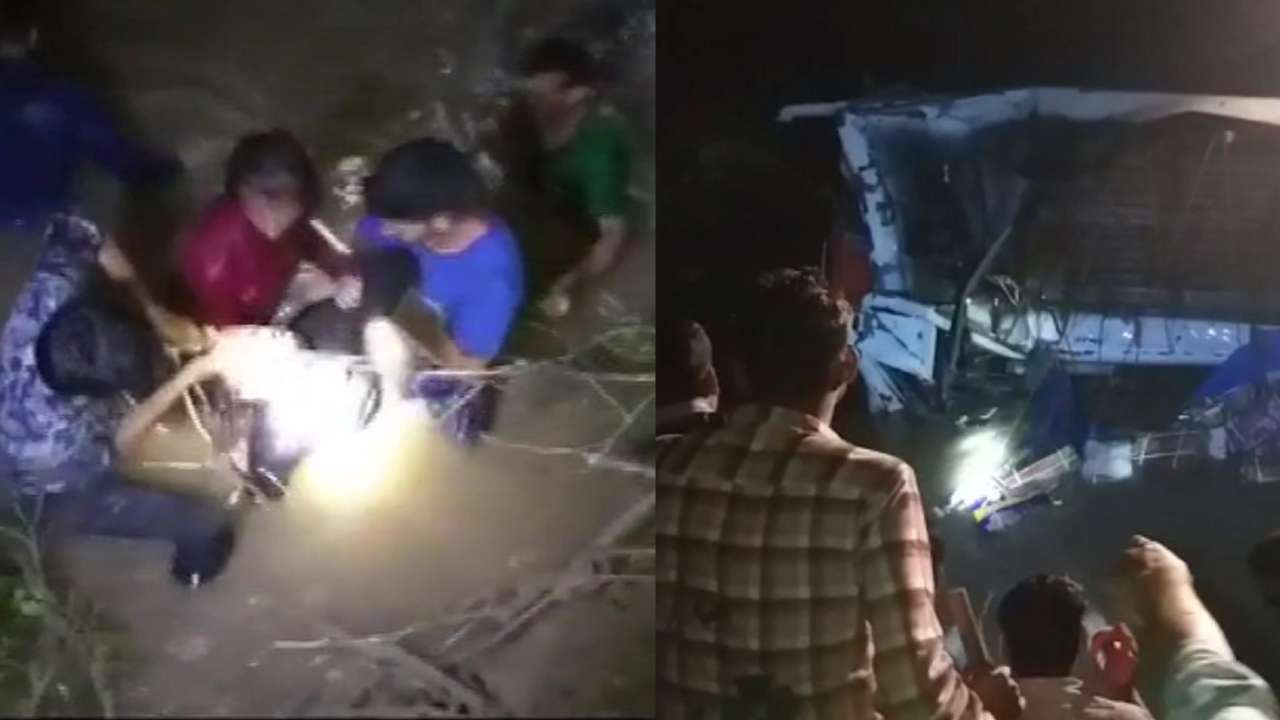മധ്യപ്രദേശിൽ ബസ്​ നദിയിലേക്ക്​ മറിഞ്ഞ്​ ആറ്​ മരണം