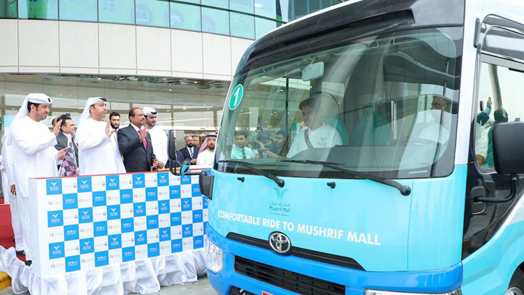 മു​ഷ്​​രി​ഫ്​ മാ​ളി​ലേ​ക്ക്​  സൗ​ജ​ന്യ ബ​സ്​ സ​ർ​വീ​സ്​