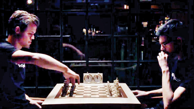 ചെസിൽ പുതുവിപ്ലവം; വർണവിവേചനത്തിനെതിരായ സന്ദേശവുമായി കാൾസനും അനിഷ്​ ഗിരിയും