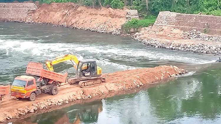 രാമമംഗലത്ത്​ തടയണ നിർമാണം പ്രതിസന്ധിയിൽ