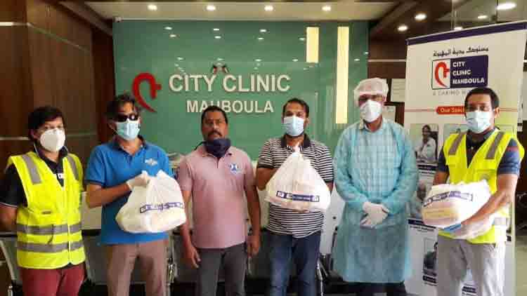 സിറ്റി ക്ലിനിക്ക് കുവൈത്ത്​​ 500 ഭക്ഷണ കിറ്റുകൾ നൽകുന്നു