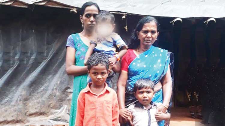 അന്തിയുറങ്ങാന്‍ കിടപ്പാടമില്ലാതെ അമ്മയും മൂന്നു കുട്ടികളും