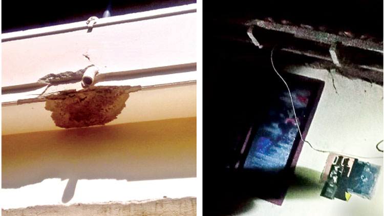 ഇ​ടി​മി​ന്ന​ലി​ൽ ക​ന​ത്ത നാ​ശം